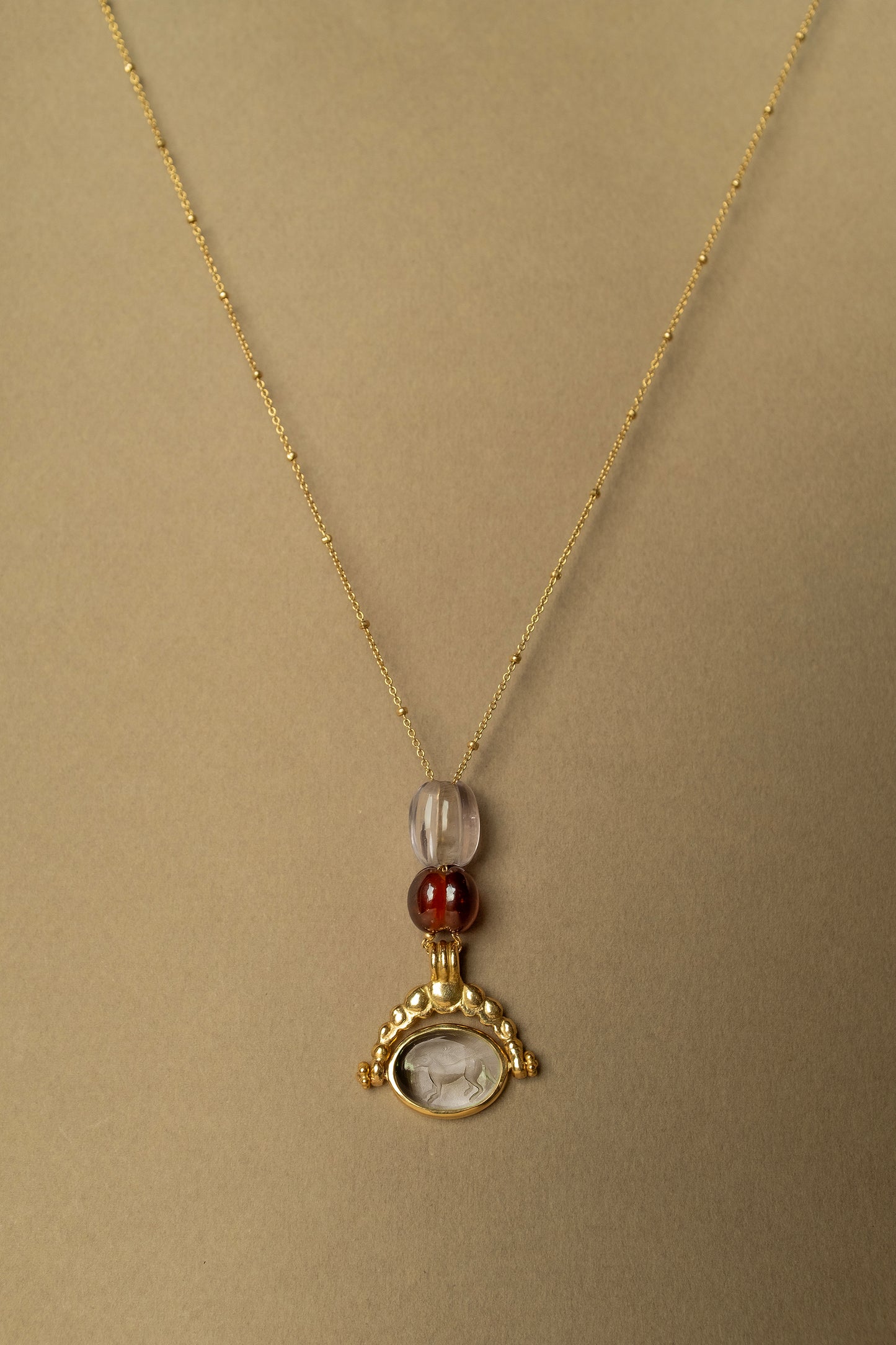 Bora Bead - Hessonite Garnet