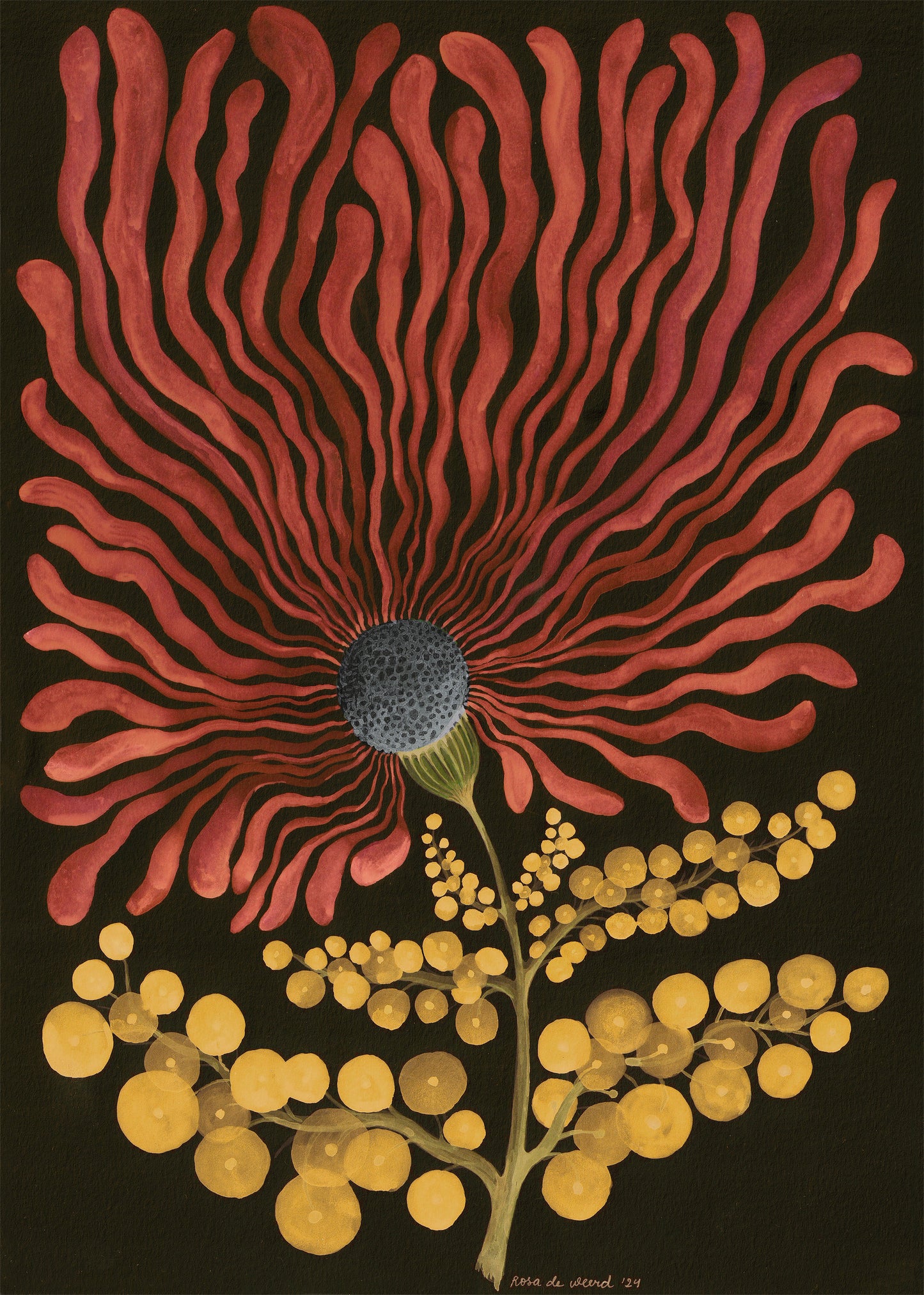 Hexa One print - Black