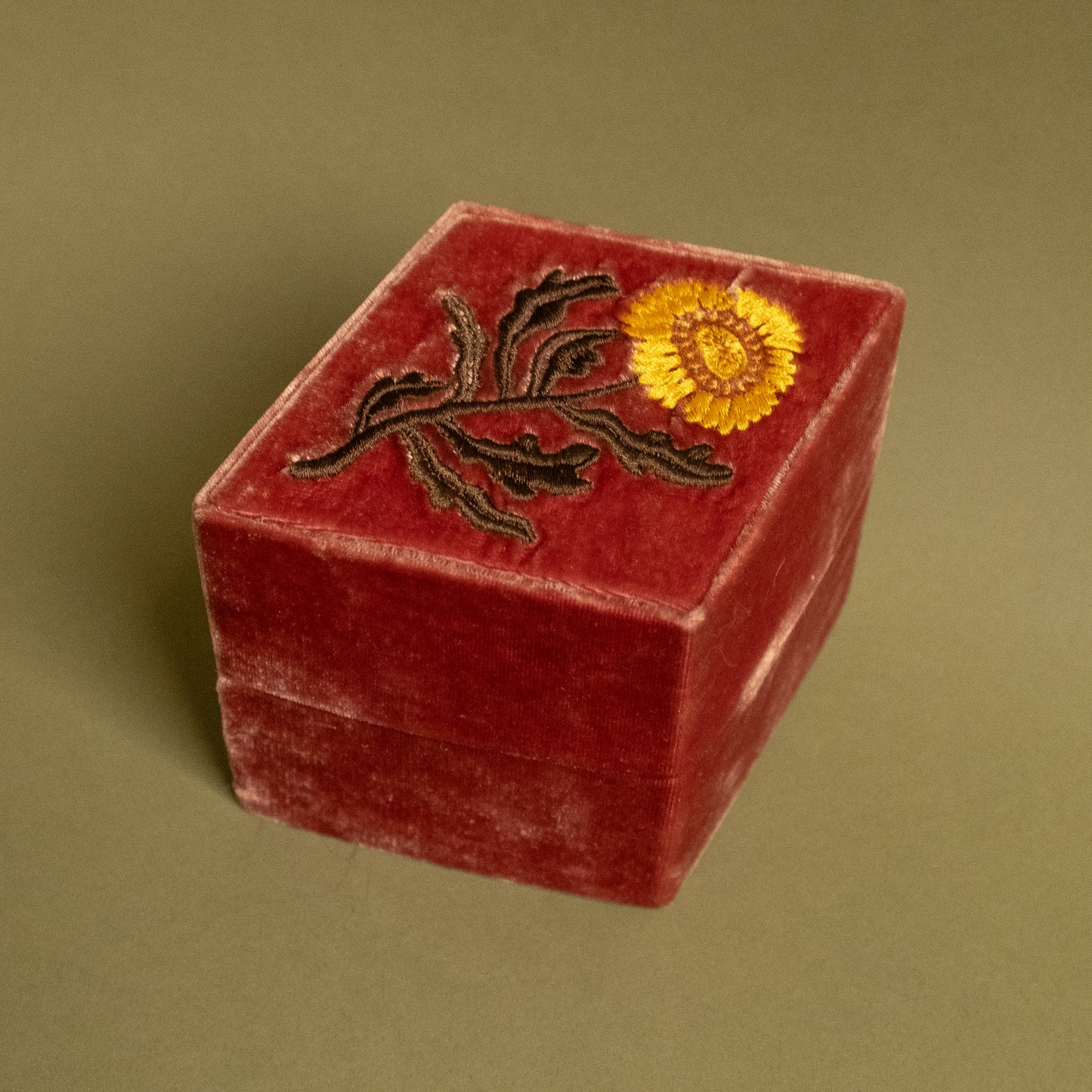 Velvet Diamond Box - Green