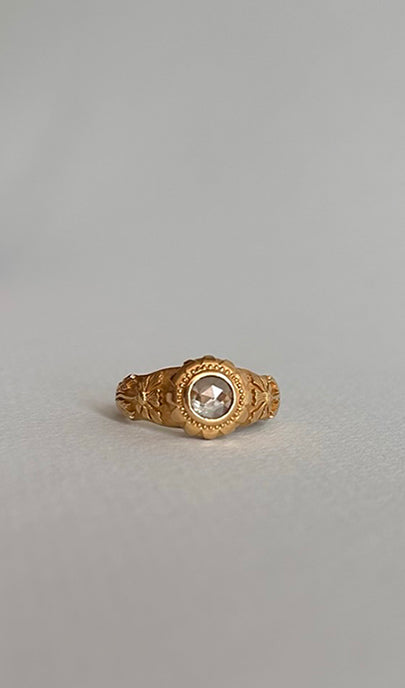 Elfin Circus Ring + Rose-cut Sapphire