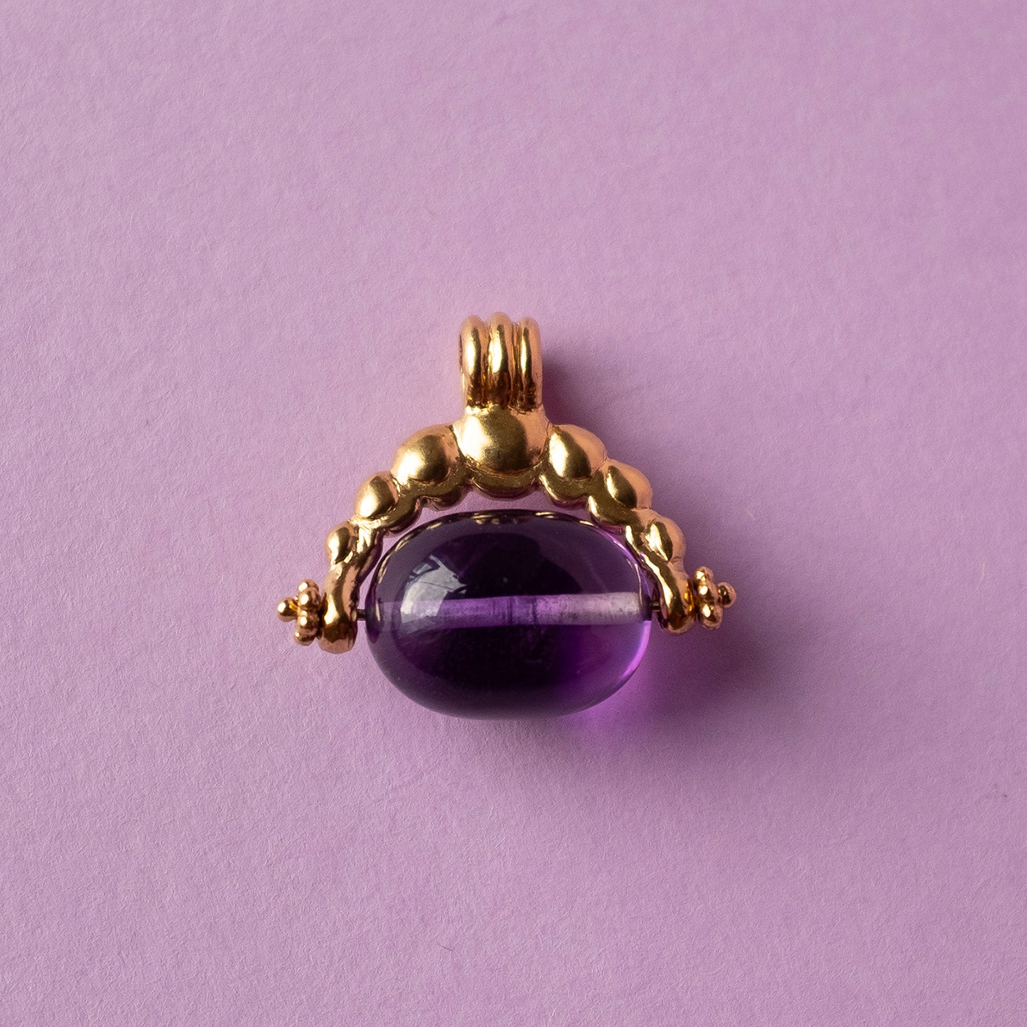 Oriel Spinner Pendant - gemstone bead