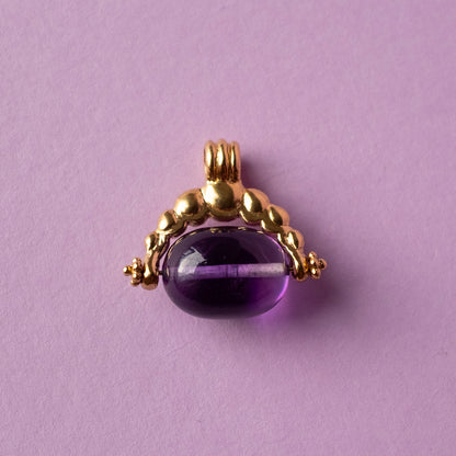 Oriel Spinner Pendant - gemstone bead