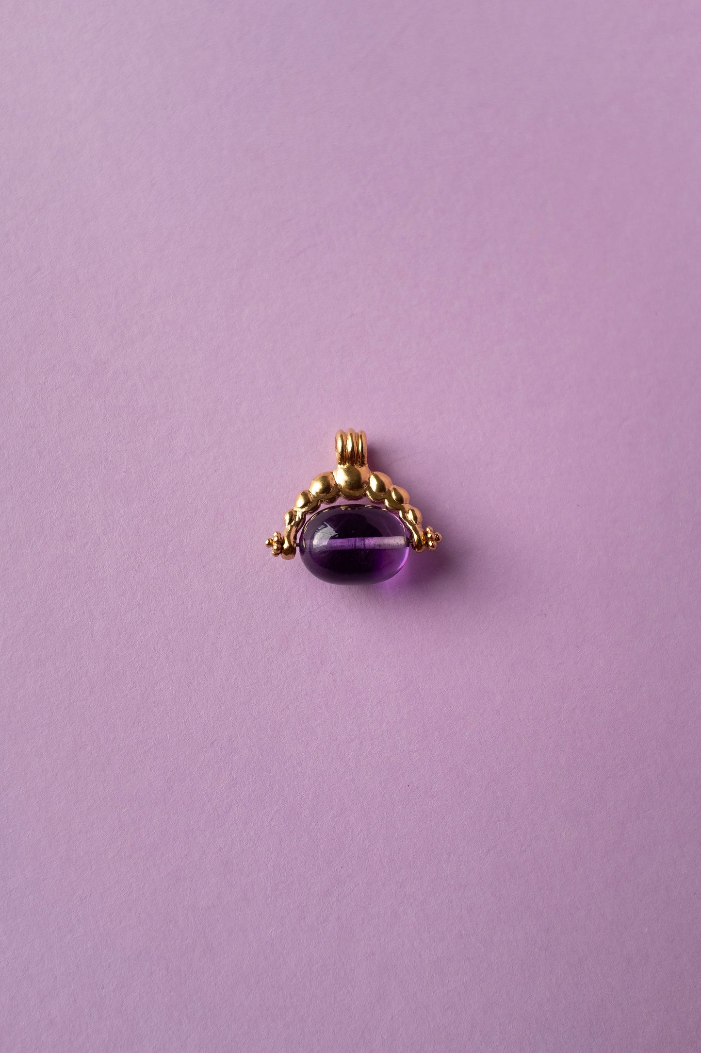 Oriel Spinner Pendant - gemstone bead