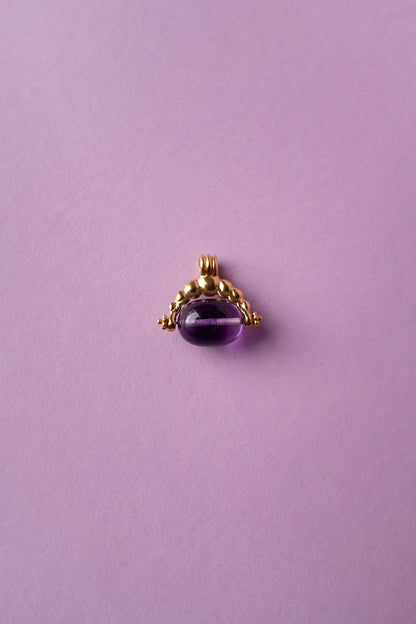 Oriel Spinner Pendant - gemstone bead