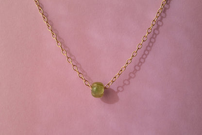 Bora Bead - Green Garnet