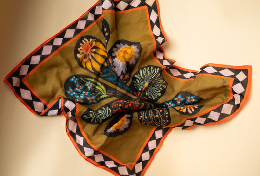 Secret Garden Cotton Scarf