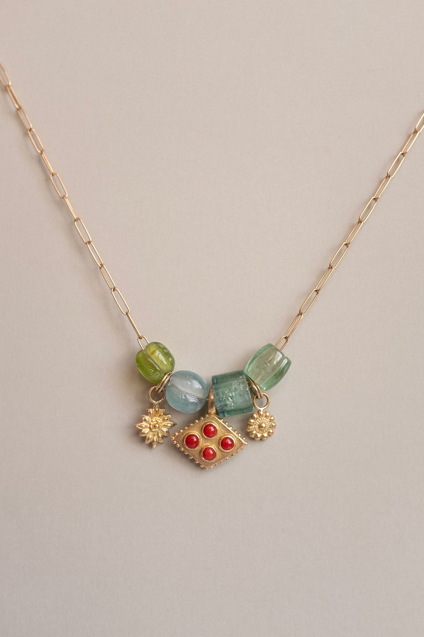 Bora Bead - Blue-green Tourmaline