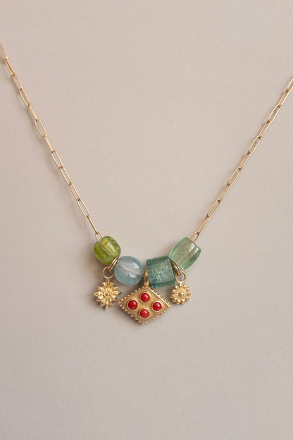 Bora Bead - Blue-green Tourmaline