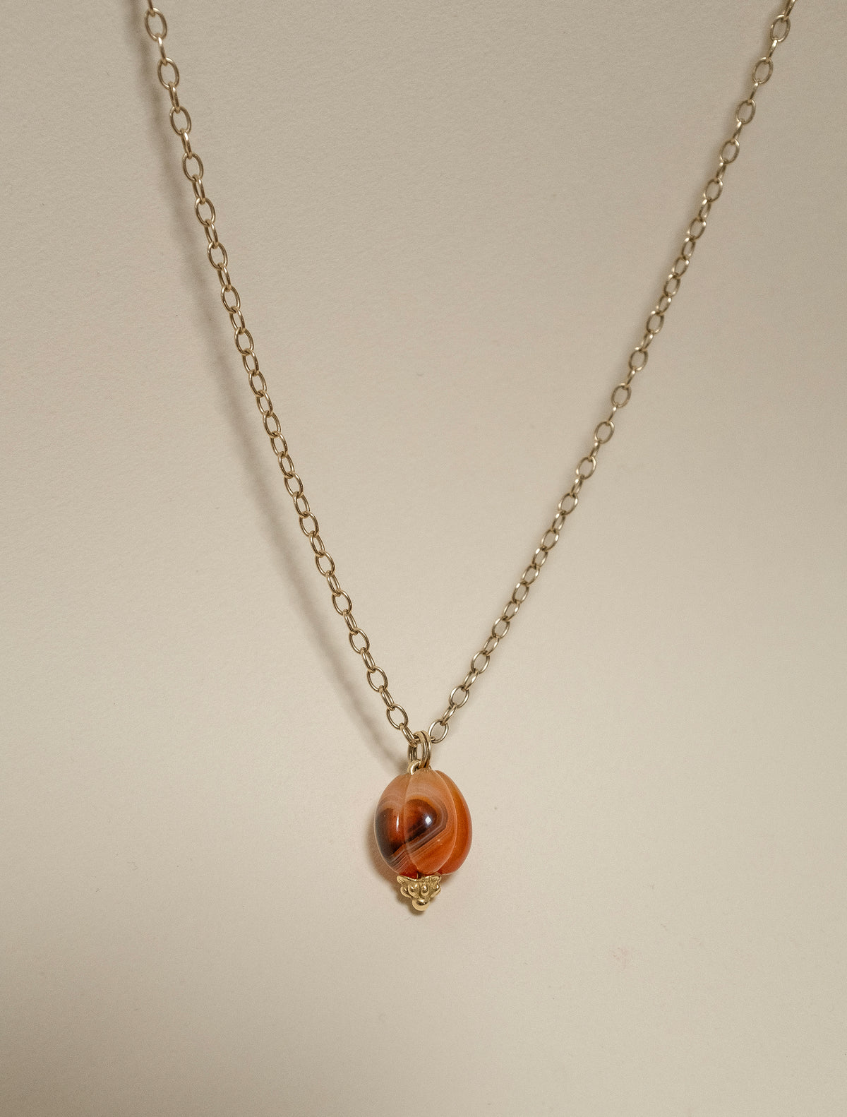 Bora Bead - Red Agate Drop