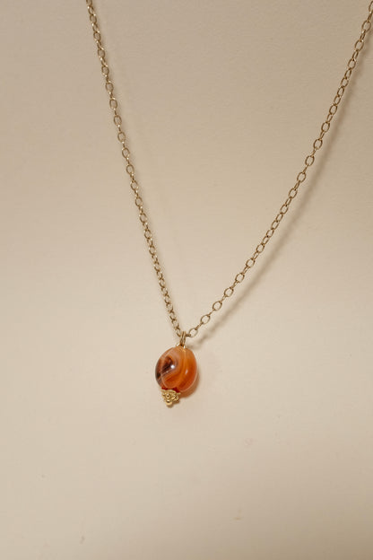Bora Bead - Red Agate Drop