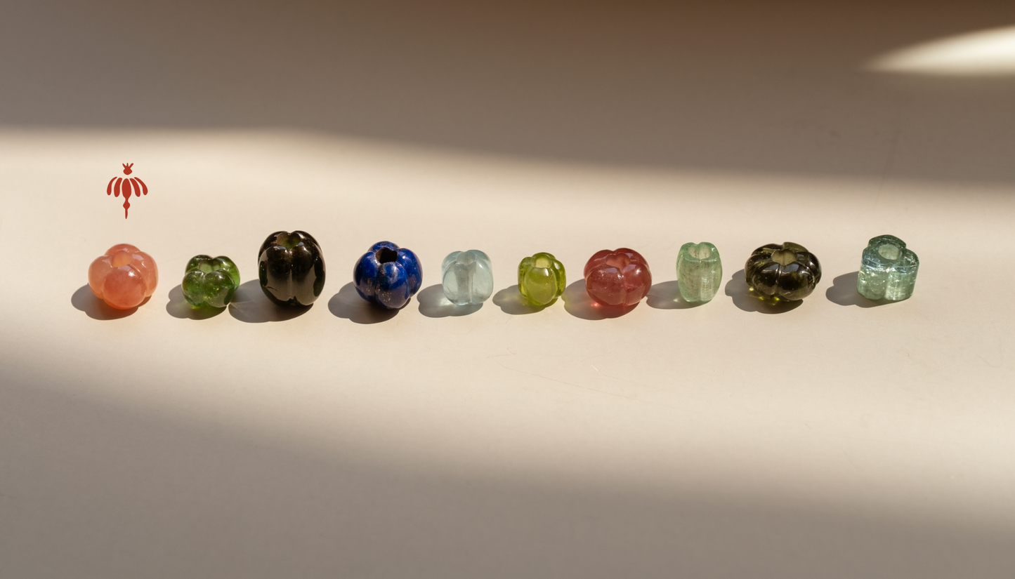 Bora Bead - Pink Garnet