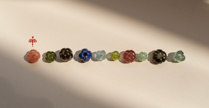 Bora Bead - Pink Garnet