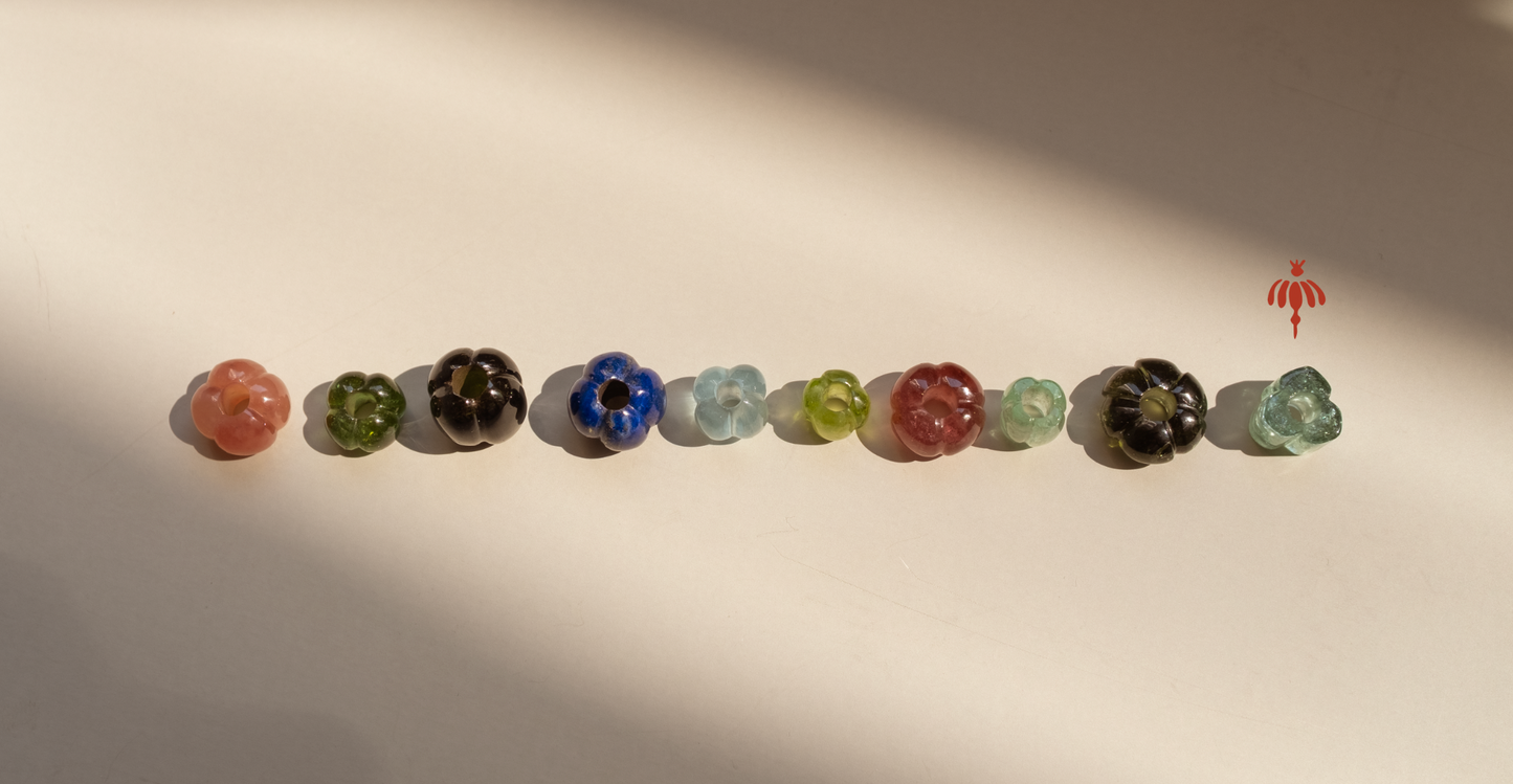 Bora Bead - Tourmaline trifold shaped