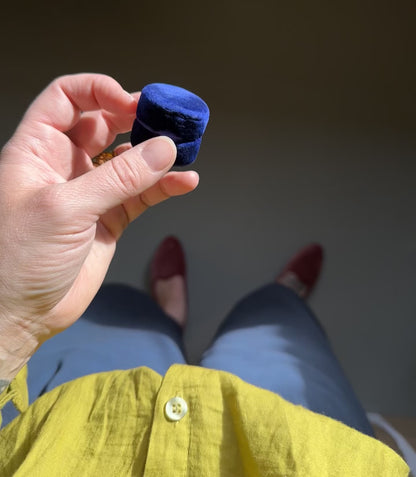 Elfin Circus Ring + Rose-cut Sapphire